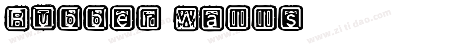 Rubber Walls字体转换